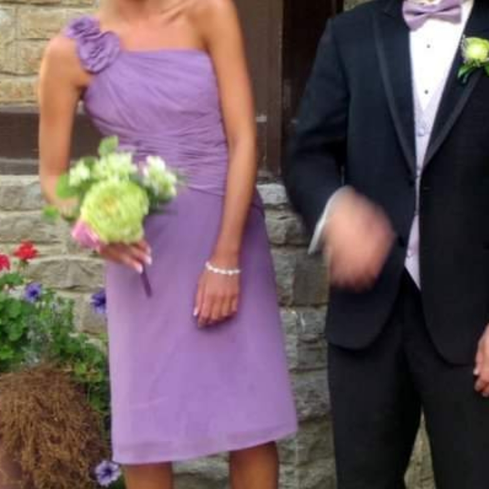 David's Bridal dress- lavender